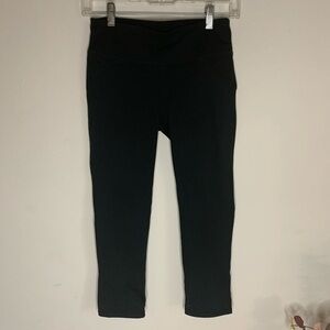Fabletics Black Cropped Leggings Size Extra Small